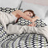 The White Moss Hannah Reversible Print Pinch Pleat AC Comforter With Pillow Cover