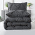 Marquis Luxurious Pinch Pleated Winter Comforter With Pillow Shams