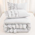 River Ruffles Double Bed Microfibre Comforter With 2 Pillow Covers- Easy care-Hypoallergenic