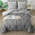 The White Moss Rosalie Reversible Pinch Pleat comforter with 2 pillow covers