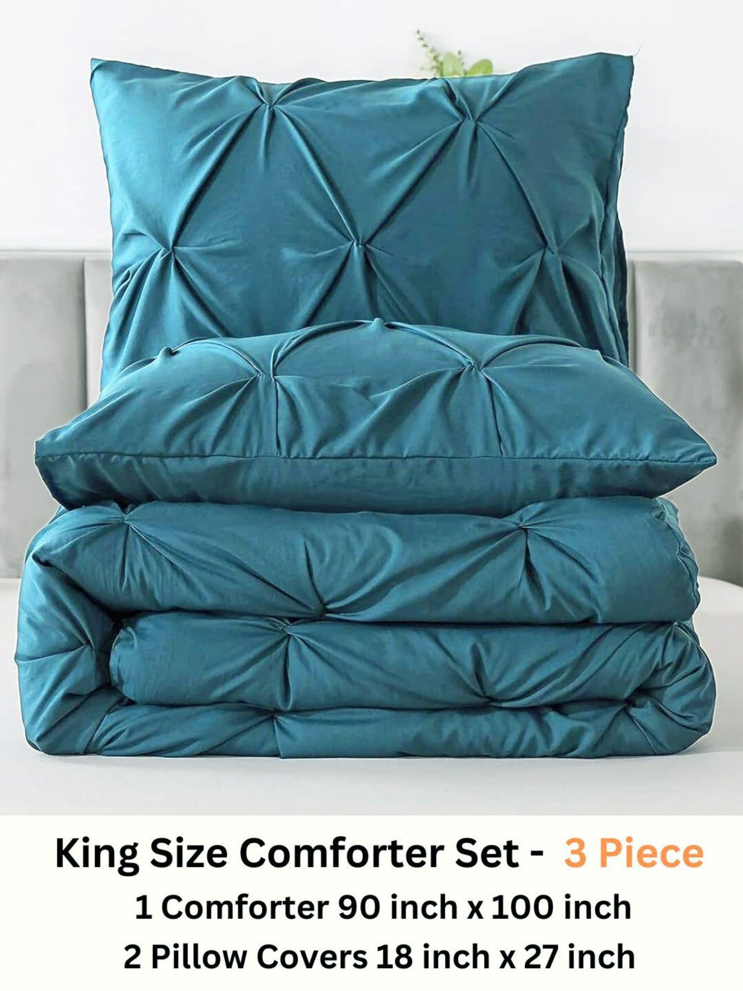 Marquis Pinch Pleat Comforter With Pillow Cover/s