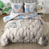 The White Moss Hannah Reversible Print Pinch Pleat AC Comforter With 2 Pillow Cover