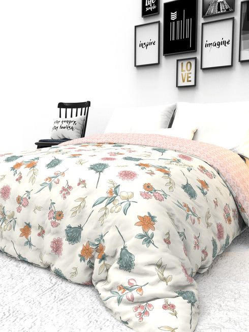 The White moss IDA Luxurious Super Soft AC Reversible Comforter