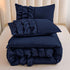 River Ruffles Double Bed Microfibre Comforter With 2 Pillow Covers- Easy care-Hypoallergenic