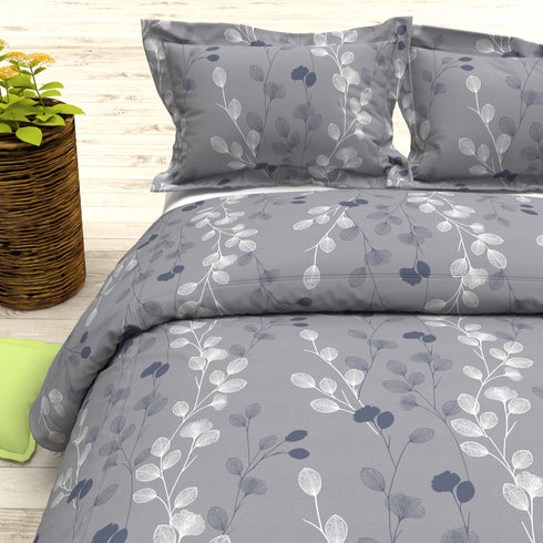 Cider King size Bedsheet With 2 Pillow Covers - 12