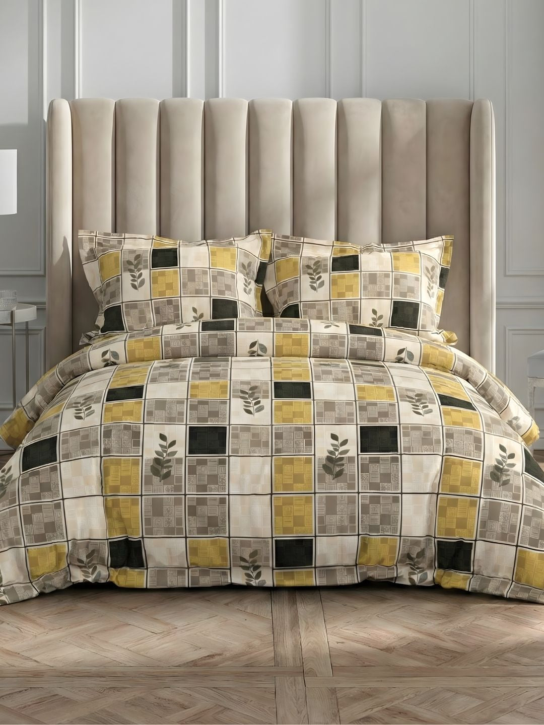 Georgia Double Size Satin Twill Bedsheet Set - Yellow