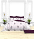 Christie 100% Cotton Striped Satin 220 TC King size Bed Linen Set with 4 Pillow Covers -1