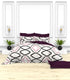 Christie 100% Cotton Striped Satin 220 TC King size Bed Linen Set with 4 Pillow Covers -1