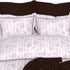 Christie 100% Cotton Striped Satin 220 TC King size Bed Linen Set with 4 Pillow Covers -1