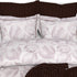 Christie 100% Cotton Striped Satin 220 TC King size Bed Linen Set with 4 Pillow Covers -1