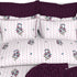 Christie 100% Cotton Striped Satin 220 TC King size Bed Linen Set with 4 Pillow Covers -1