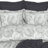 Christie 100% Cotton Striped Satin 220 TC King size Bed Linen Set with 4 Pillow Covers -1