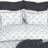 Christie 100% Cotton Striped Satin 220 TC King size Bed Linen Set with 4 Pillow Covers -1