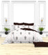 Christie 100% Cotton Striped Satin 220 TC King size Bed Linen Set with 4 Pillow Covers -1