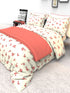 The White Moss Denmark Double bed 100% cotton bedsheet with 2 pillow covers