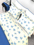 The White Moss Denmark Double bed 100% cotton bedsheet with 2 pillow covers