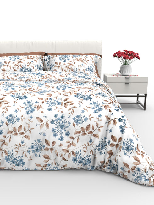 Faith 100% Cotton Satin Double Size Bedsheet with 2 Pillow Covers - Extra Soft - 220 TC Satin Weave - 3