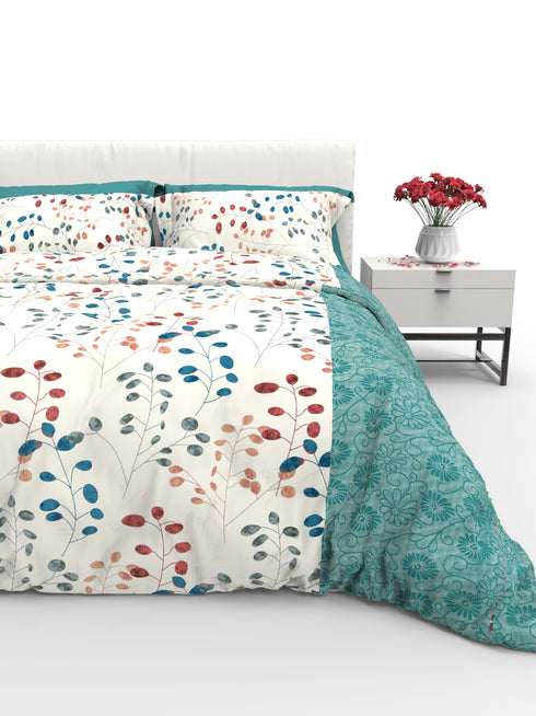 Faith 100% Cotton Satin Double Size Bedsheet with 2 Pillow Covers - Extra Soft - 220 TC Satin Weave - 3