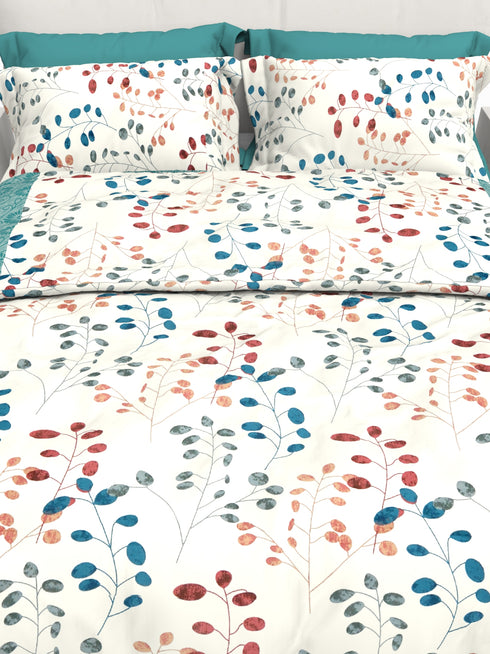 Faith 100% Cotton Satin Double Size Bedsheet with 2 Pillow Covers - Extra Soft - 220 TC Satin Weave - 3