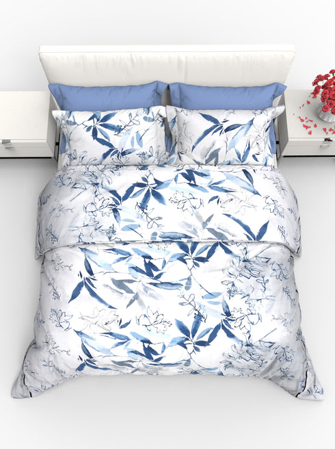 Faith 100% Cotton Satin Double Size Bedsheet with 2 Pillow Covers - Extra Soft - 220 TC Satin Weave - 3