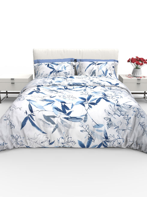 Faith 100% Cotton Satin Double Size Bedsheet with 2 Pillow Covers - Extra Soft - 220 TC Satin Weave - 3