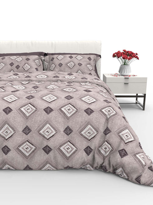 Faith 100% Cotton Satin Double Size Bedsheet with 2 Pillow Covers - Extra Soft - 220 TC Satin Weave - 3