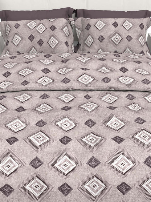 Faith 100% Cotton Satin Double Size Bedsheet with 2 Pillow Covers - Extra Soft - 220 TC Satin Weave - 3