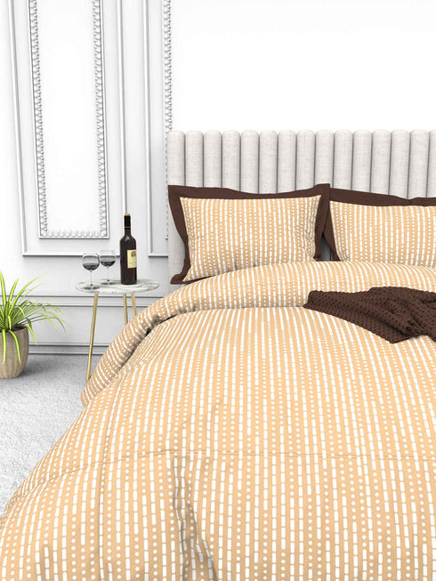 Tuscan Summer 100% Cotton King Size Bedsheet with 2 Pillow Covers -1