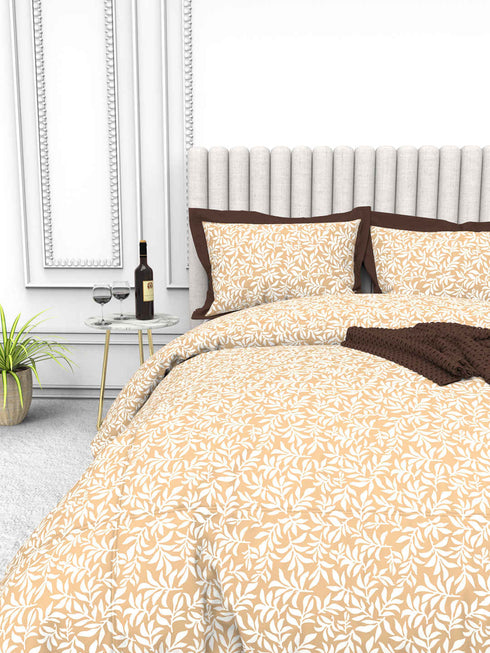 Tuscan Summer 100% Cotton King Size Bedsheet with 2 Pillow Covers -1