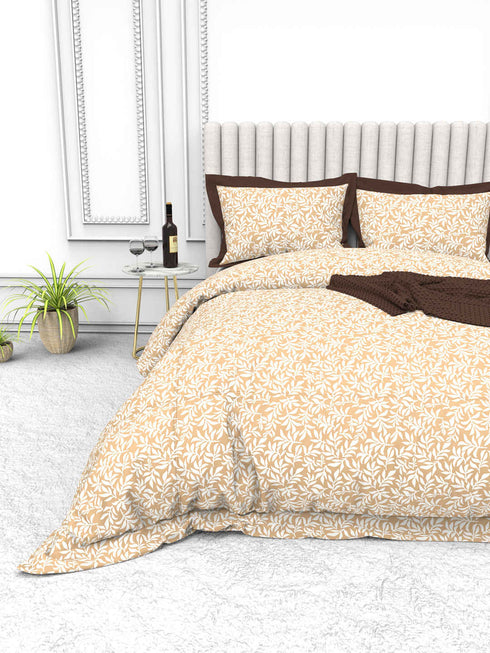 Tuscan Summer 100% Cotton King Size Bedsheet with 2 Pillow Covers -1