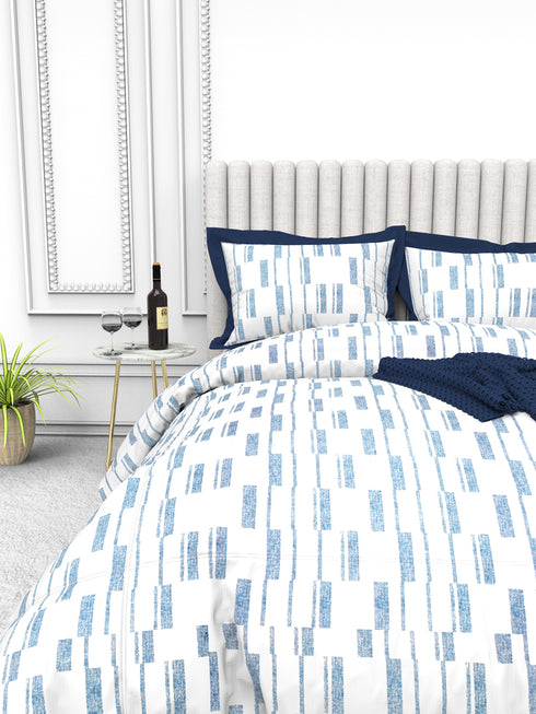 Tuscan Summer 100% Cotton King Size Bedsheet with 2 Pillow Covers -2