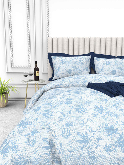 Tuscan Summer 100% Cotton King Size Bedsheet with 2 Pillow Covers -2