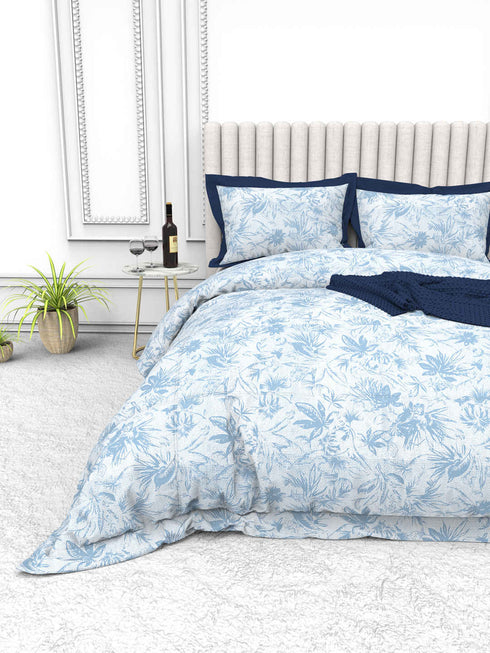 Tuscan Summer 100% Cotton King Size Bedsheet with 2 Pillow Covers -2