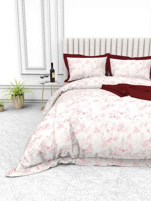 Tuscan Summer 100% Cotton King Size Bedsheet with 2 Pillow Covers -2