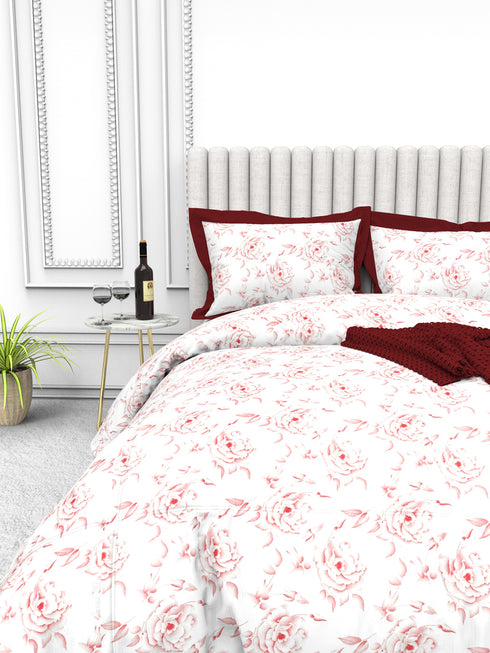 Tuscan Summer 100% Cotton King Size Bedsheet with 2 Pillow Covers -2