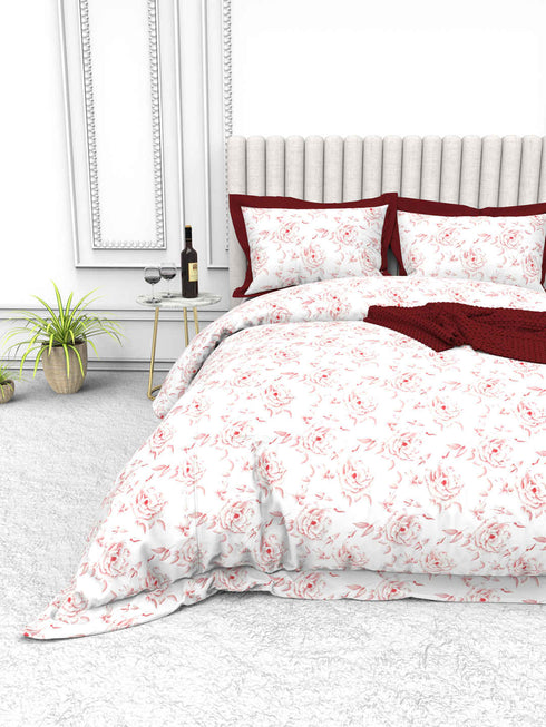 Tuscan Summer 100% Cotton King Size Bedsheet with 2 Pillow Covers -2