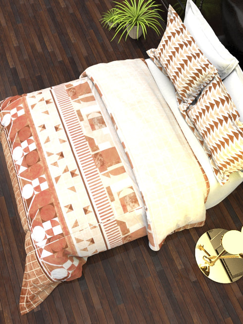 The White Moss DC London Double Bed 100% Cotton bedsheet with 2 pillow covers