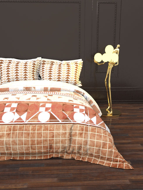 The White Moss DC London Double Bed 100% Cotton bedsheet with 2 pillow covers