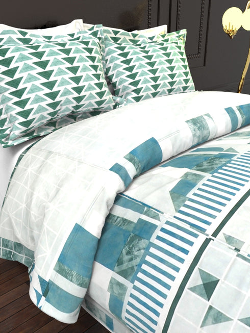 The White Moss DC London Double Bed 100% Cotton bedsheet with 2 pillow covers