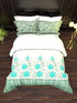 The White Moss DC London Double Bed 100% Cotton bedsheet with 2 pillow covers