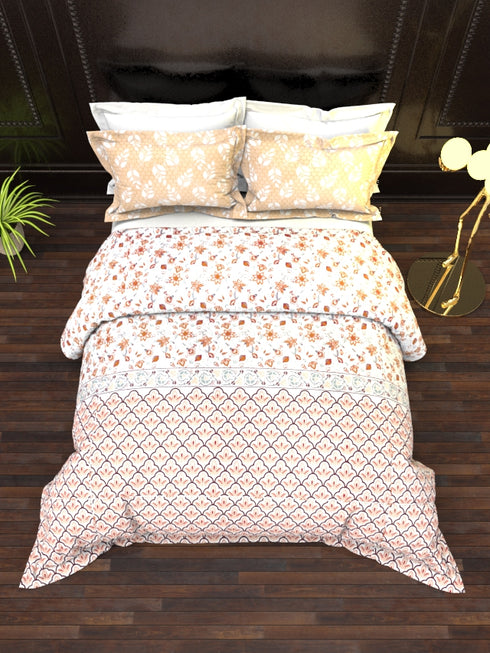 The White Moss DC London Double Bed 100% Cotton bedsheet with 2 pillow covers