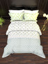 The White Moss DC London Double Bed 100% Cotton bedsheet with 2 pillow covers