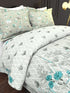 The White Moss DC London Double Bed 100% Cotton bedsheet with 2 pillow covers