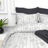 Christie 100% Cotton Striped Satin 220 TC King size Bed Linen Set with 4 Pillow Covers -1