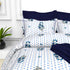 Christie 100% Cotton Striped Satin 220 TC King size Bed Linen Set with 4 Pillow Covers -1