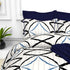 Christie 100% Cotton Striped Satin 220 TC King size Bed Linen Set with 4 Pillow Covers -1