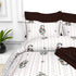 Christie 100% Cotton Striped Satin 220 TC King size Bed Linen Set with 4 Pillow Covers -1