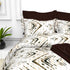 Christie 100% Cotton Striped Satin 220 TC King size Bed Linen Set with 4 Pillow Covers -1