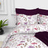 Christie 100% Cotton Striped Satin 220 TC King size Bed Linen Set with 4 Pillow Covers -1