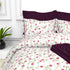 Christie 100% Cotton Striped Satin 220 TC King size Bed Linen Set with 4 Pillow Covers -1